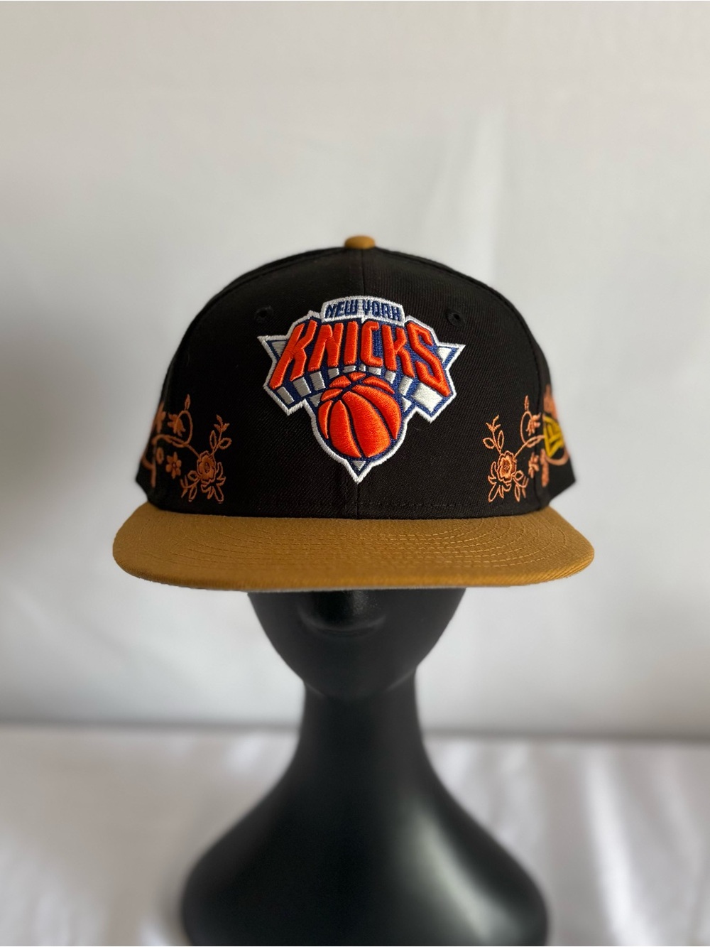New Era Black Interior 59FIFTY Fitted Hat with Gold Stitching